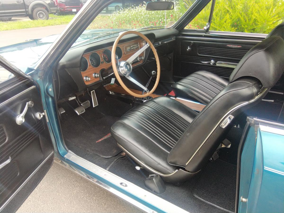 PONTIAC GTO V8 6.6 litres, BOITE 4, matching numbers