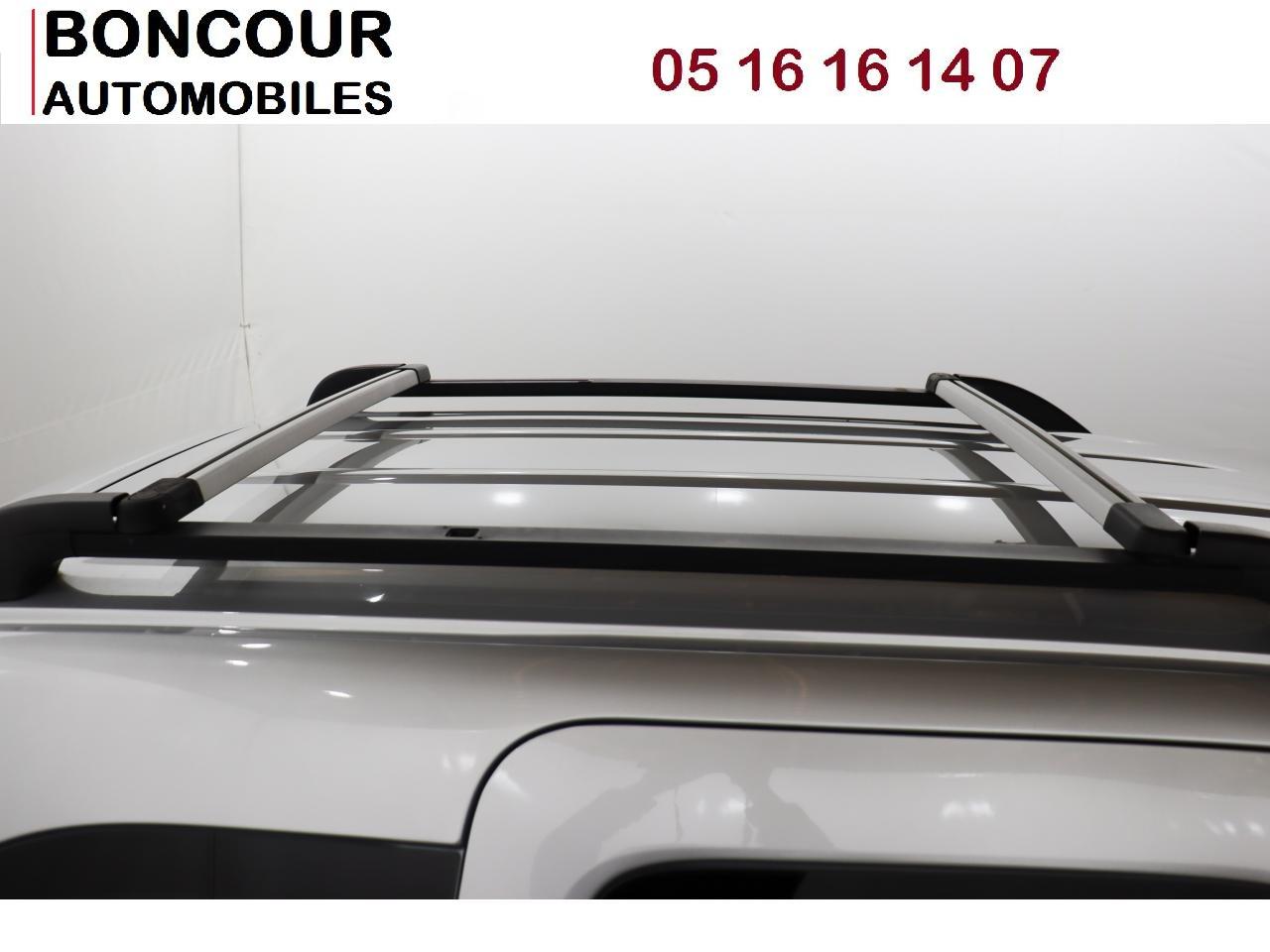 2 barres de toit coulissantes sur rails pour Peugeot Partner 2 L1
